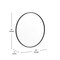Flash Furniture 30" Round Black Metal Framed Accent Wall Mirror HFKHD-0GD-CRE8-812315-GG - alternate 5